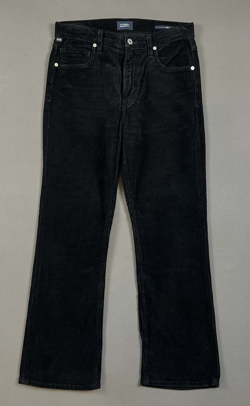 Citizens of Humanity Isola Size 27 Black Corduroy Pants
